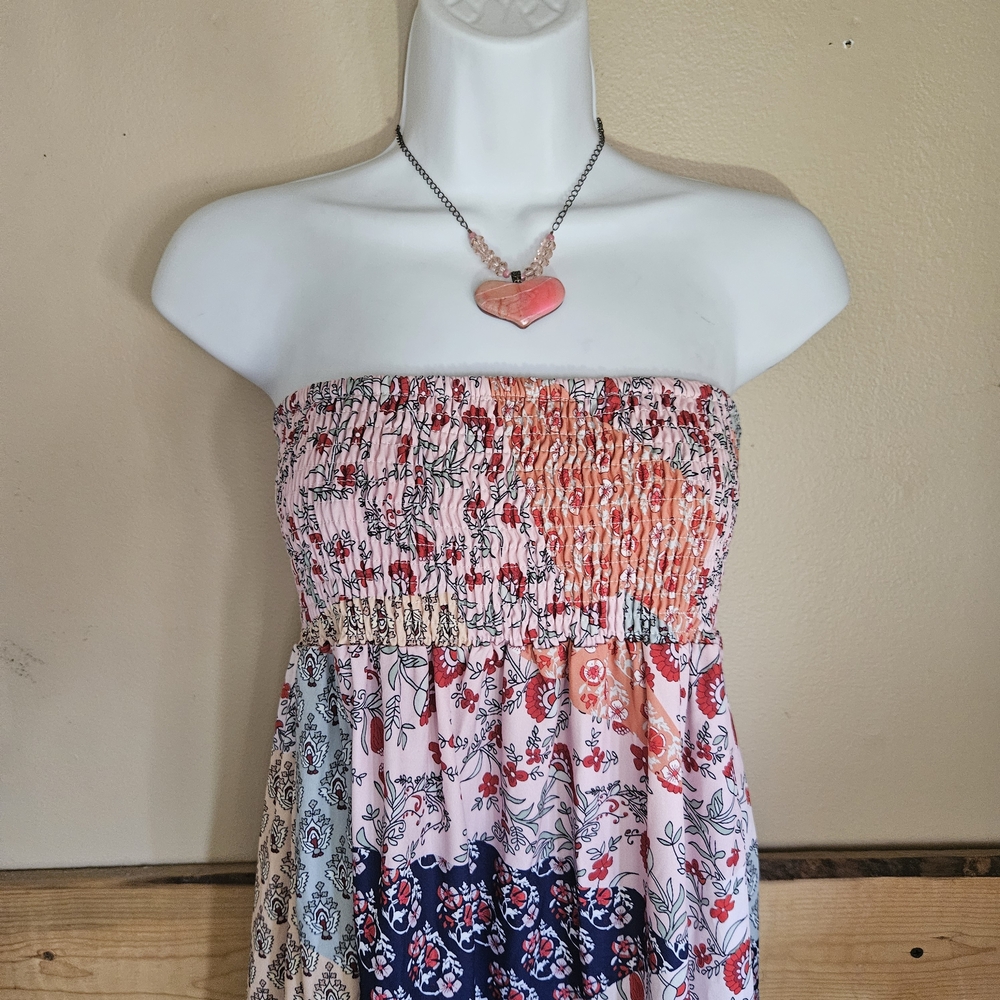 Tracies Floral Patchwork Convertible Maxi Skirt O… - image 3